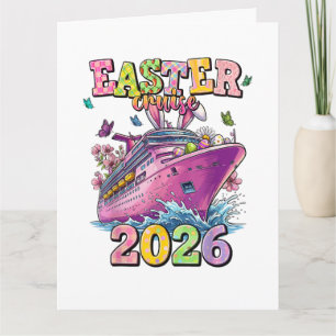 Tarjeta De Agradecimiento Crucero de Pascua 2026 Vacaciones Familiares Seman