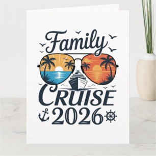 Tarjeta De Agradecimiento Crucero Familiar Vacaciones de Verano 2026