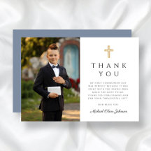 Cruz religiosa azul polvoriento niño primera comun