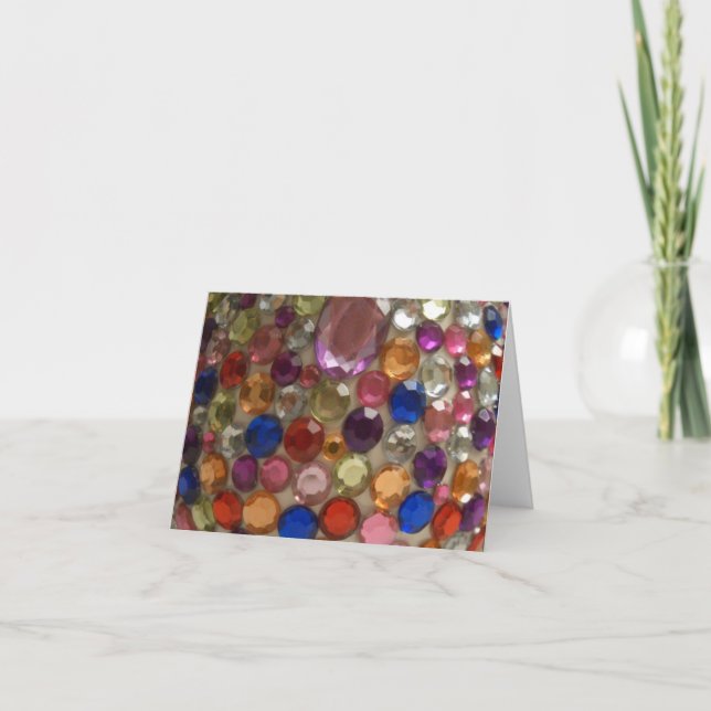 Tarjeta De Agradecimiento Crystals Notecard (Anverso)
