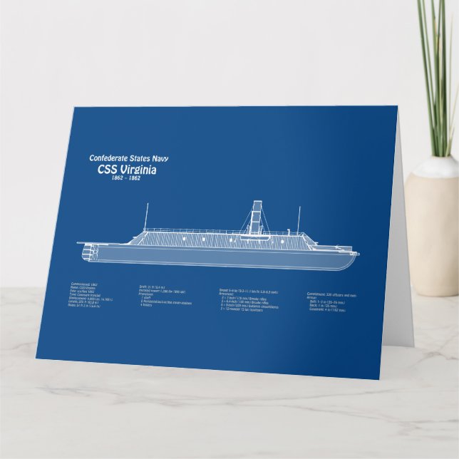Tarjeta De Agradecimiento CSS Virginia - Plan Blueprint de envío ABD (Anverso)