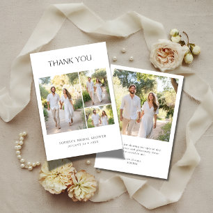 Tarjeta De Agradecimiento Cualquier evento 4 Boda de fotos Ducha de novia