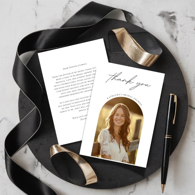 Tarjeta De Agradecimiento Cualquier evento Simple Arch Photo Briower (Subido por el creador)