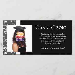 Tarjeta De Agradecimiento Cualquier graduación de las vides de Year~