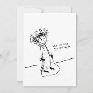 Tarjeta De Agradecimiento Cuando es hora de entrar