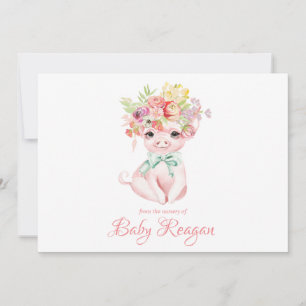 Tarjeta De Agradecimiento Cuarto de niños poco monograma guarro Baby Shower