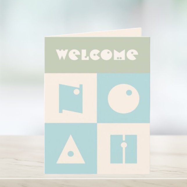 Tarjeta De Agradecimiento Cuatro 4 letras bebé nombre nuevos padres felicita (Subido por el creador)