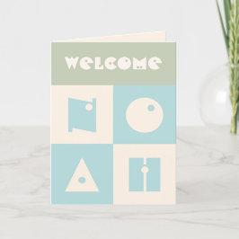 Tarjeta De Agradecimiento Cuatro 4 letras bebé nombre nuevos padres felicita