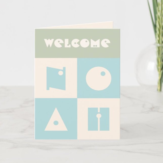 Tarjeta De Agradecimiento Cuatro 4 letras bebé nombre nuevos padres felicita (Subido por el creador)