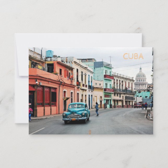 Tarjeta De Agradecimiento Cuba (Anverso)