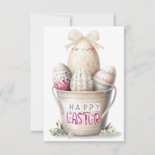 Tarjeta De Agradecimiento Cubo de Huevo de Pascua