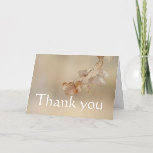 Tarjeta De Agradecimiento cuerda de hojas doradas, gracias