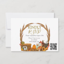 Tarjeta De Agradecimiento Cuidada pequeña calabaza caída Baby Shower