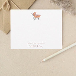 Tarjeta De Agradecimiento Cuidada protectora ventilado niña bebé Flat Gracia