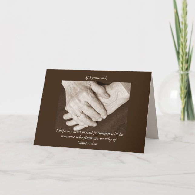 Tarjeta De Agradecimiento Cuidador Gracias por un hombre (Anverso)