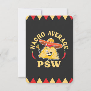 Tarjeta De Agradecimiento Cuidadores Divertidos PSW No Promedio