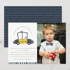 Tarjeta De Agradecimiento Cuidados niños de rescate de autos de la policía f