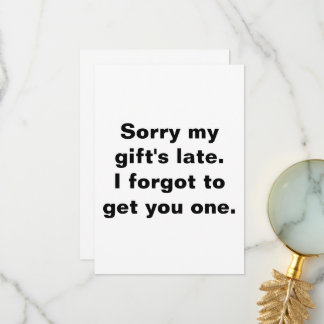 Tarjeta De Agradecimiento Cuidados por el cumpleaños tardío