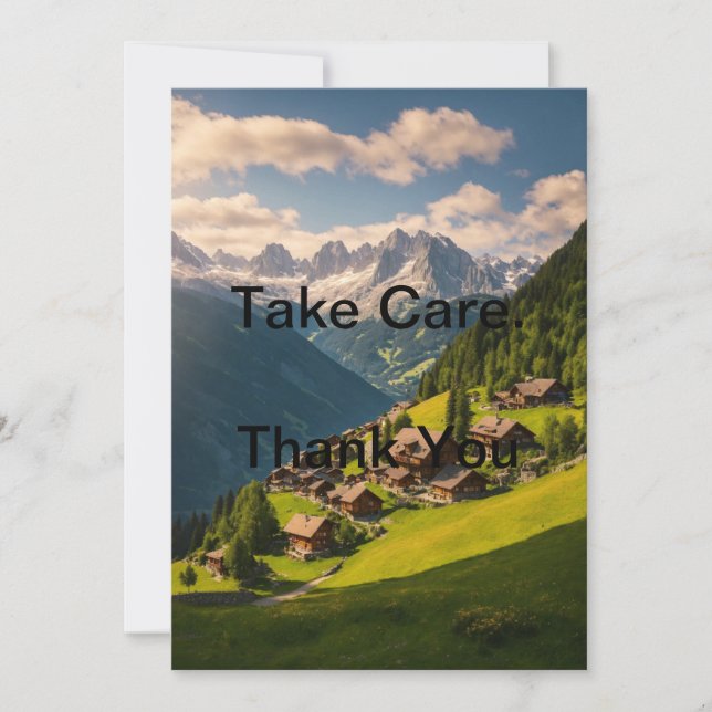 Tarjeta de agradecimiento 'Cuídate' – Felicitacion (Anverso)