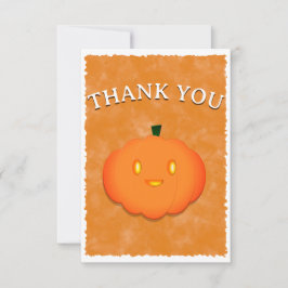 Tarjeta De Agradecimiento Cumpkin Halloween Watercolor Baby Shower