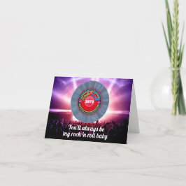 Tarjeta De Agradecimiento Cumpleaños 50 retro tradicional en 1973