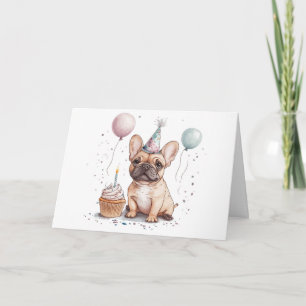 Tarjeta De Agradecimiento Cumpleaños agradecido Bulldog Francés