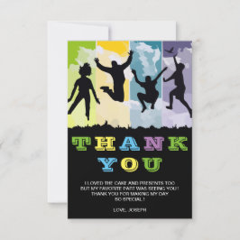 Tarjeta De Agradecimiento Cumpleaños Colorido de Niños