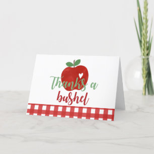 Tarjeta De Agradecimiento Cumpleaños de Apple gracias a Bushel