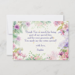 Tarjeta De Agradecimiento cumpleaños de bailarina de baile y giro