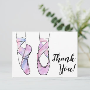 Tarjeta De Agradecimiento Cumpleaños de ballet de bailarina