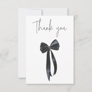 Tarjeta De Agradecimiento Cumpleaños de Black Bow