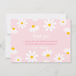 Tarjeta De Agradecimiento Cumpleaños de Daisy Rosa