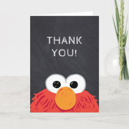 Tarjeta De Agradecimiento Cumpleaños de Elmo en la calle de Sesame Pizarra