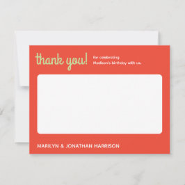 Tarjeta De Agradecimiento Cumpleaños de Fresa Especial Berry