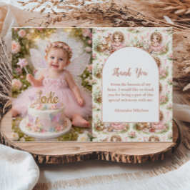 Tarjeta De Agradecimiento Cumpleaños de Hada Caprichosa Primera