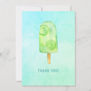 Tarjeta De Agradecimiento Cumpleaños de Helado