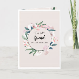 Tarjeta De Agradecimiento Cumpleaños de Hermana Secreta
