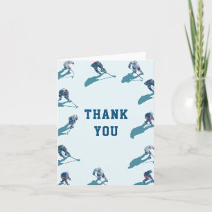 Tarjeta De Agradecimiento Cumpleaños de Hockey gracias