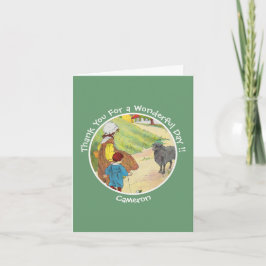 Tarjeta De Agradecimiento Cumpleaños de la Oveja Negra, Colección Baa, Baa