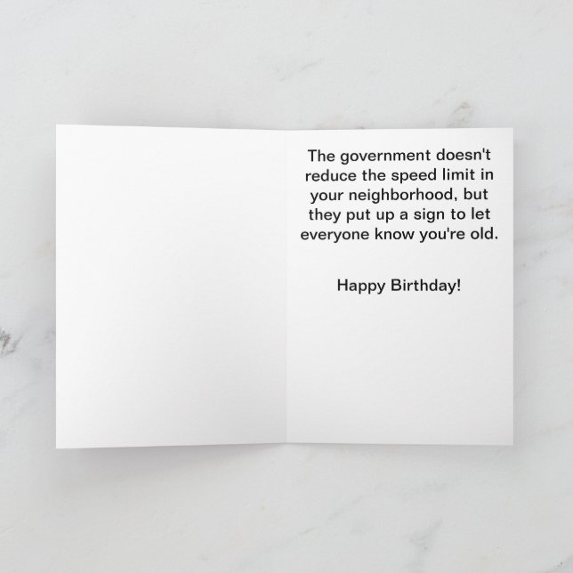 Tarjeta De Agradecimiento Cumpleaños de la persona mayor (Interior)