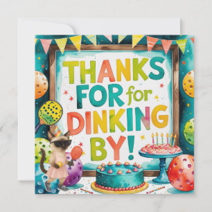Tarjeta De Agradecimiento Cumpleaños de las pelotas