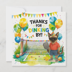 Tarjeta De Agradecimiento Cumpleaños de las pelotas