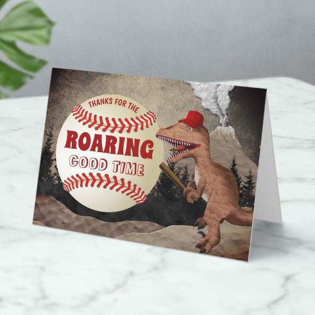 Tarjeta De Agradecimiento Cumpleaños de los muchachos del béisbol del (Subido por el creador)