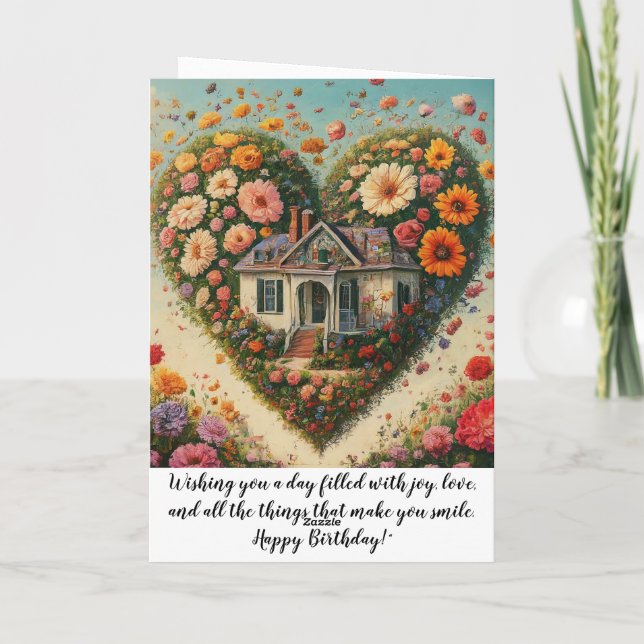 Tarjeta De Agradecimiento Cumpleaños de mamá (Reverso)