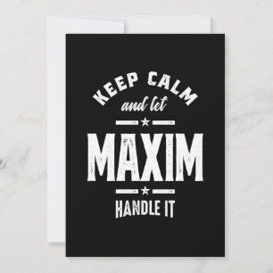 Tarjeta De Agradecimiento Cumpleaños de Maxim Personalizado