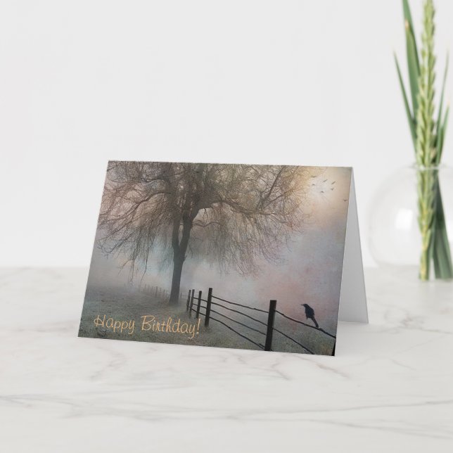 Tarjeta De Agradecimiento Cumpleaños de Misty Morning (Anverso)