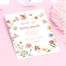 Cumpleaños de niña de hadas con acuarela y flores