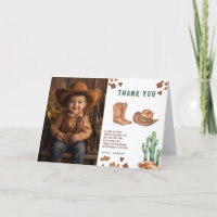 Cumpleaños de pequeño vaquero Gracias