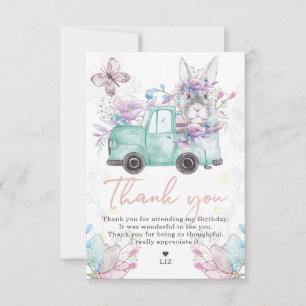 Tarjeta De Agradecimiento Cumpleaños de primavera