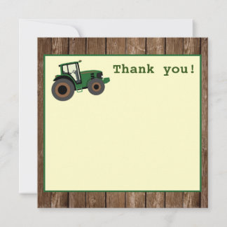Tarjeta De Agradecimiento Cumpleaños de Tractor Agradecimiento, Cumpleaños d
